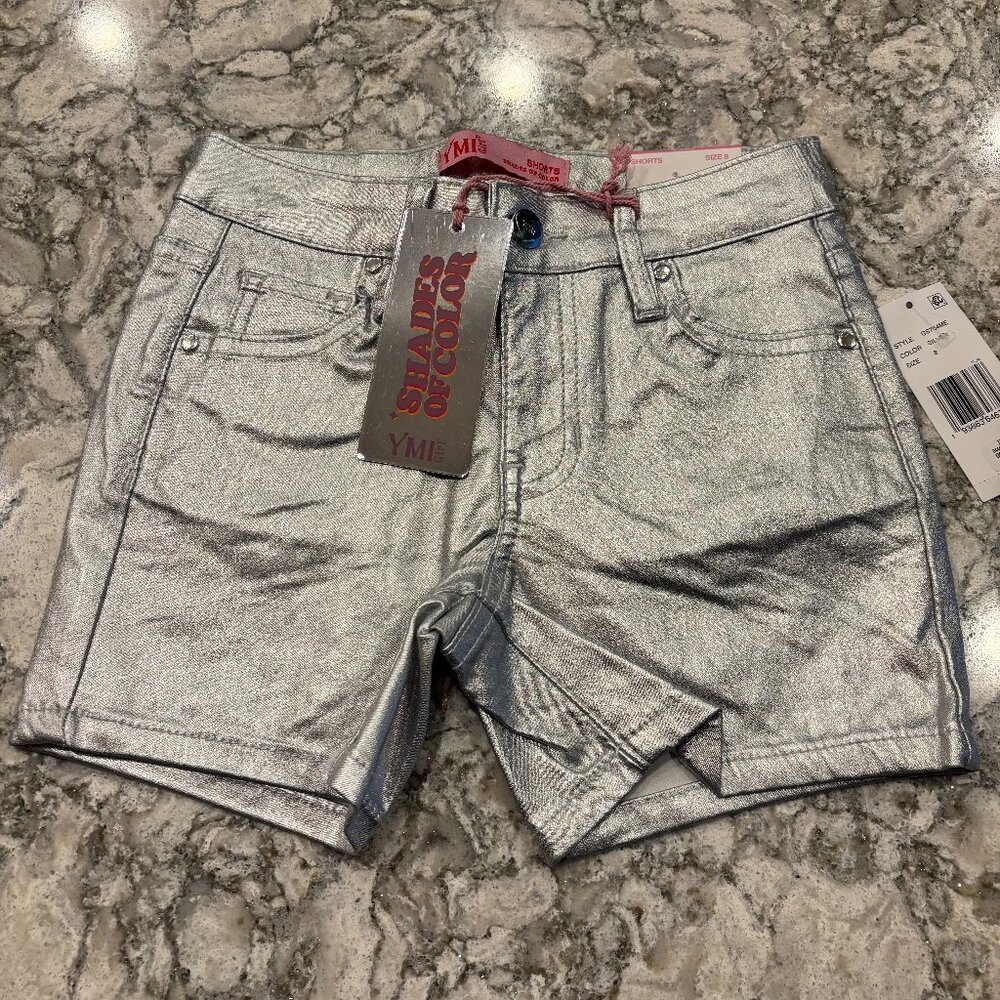 Girls Silver Shorts